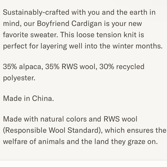 Jenni Kayne Boyfriend Cardigan- Driftwood - Picture 5 of 5